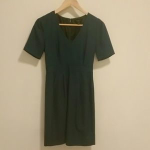 Forest green classy dress